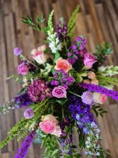 Purple pink bouqet